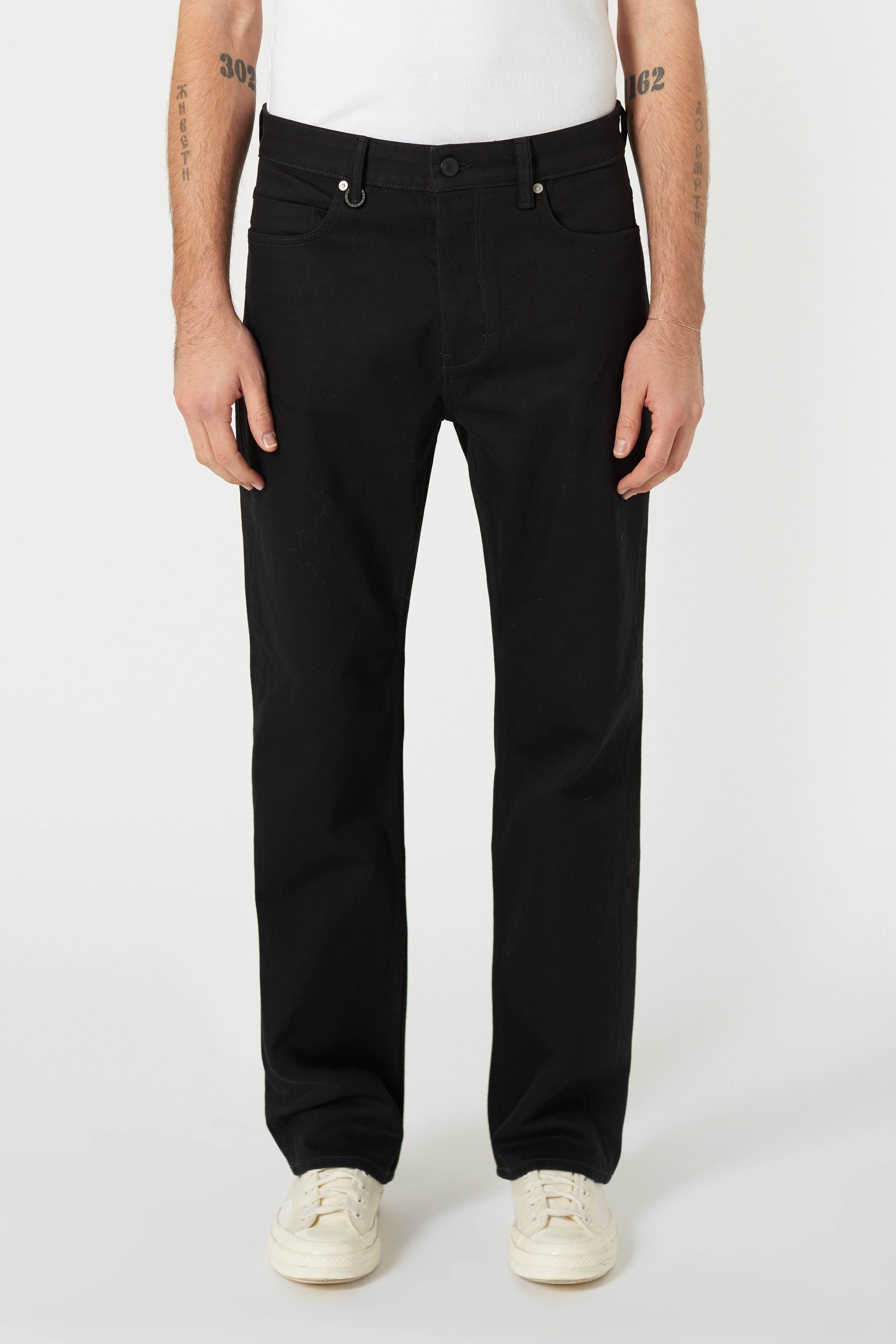 Liam Loose - Stay Black Neuw dark black mens-jeans 