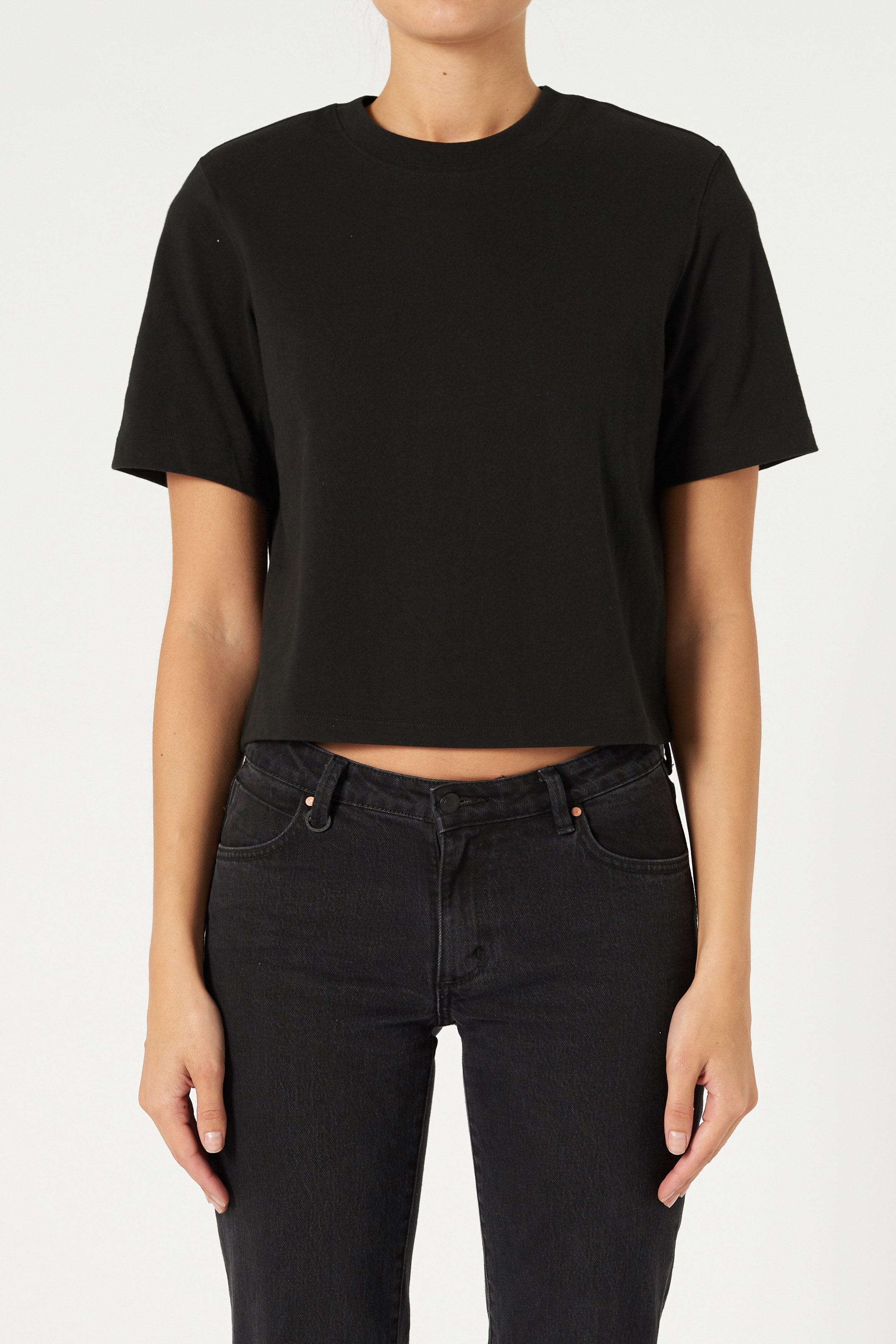 Sia Tee - Black Neuw straight black womens-blouse 